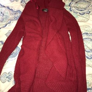 Large Maroon Cardigan